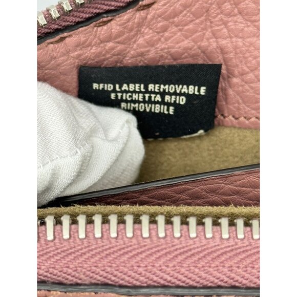 Fendi Roma Selleria Pink Pebbled Leather Zip-Around Wallet Full inclusion - Picture 5 of 16